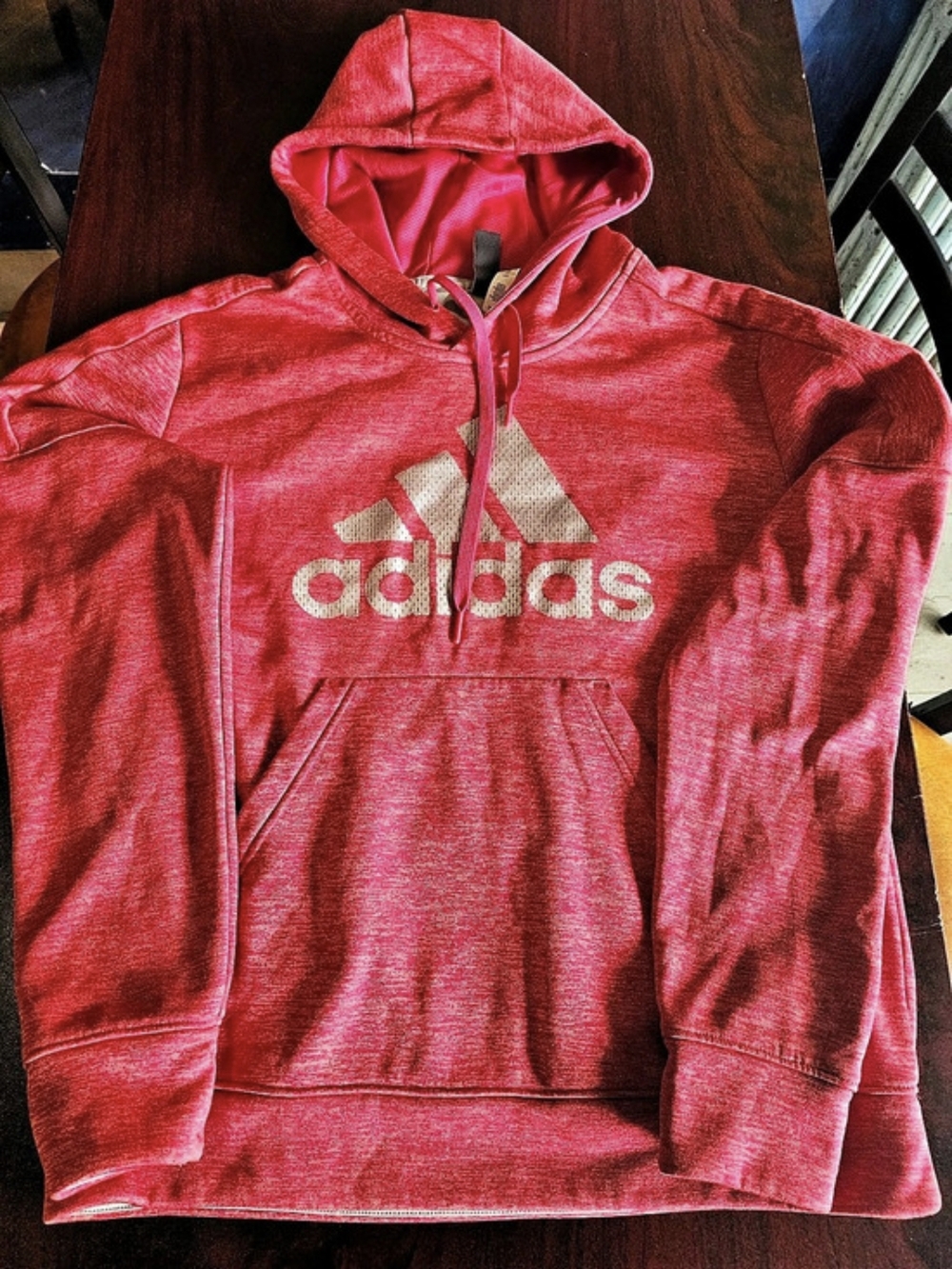 adidas Climawarm Pullover Hoodie Pink Hoodie Size Medium